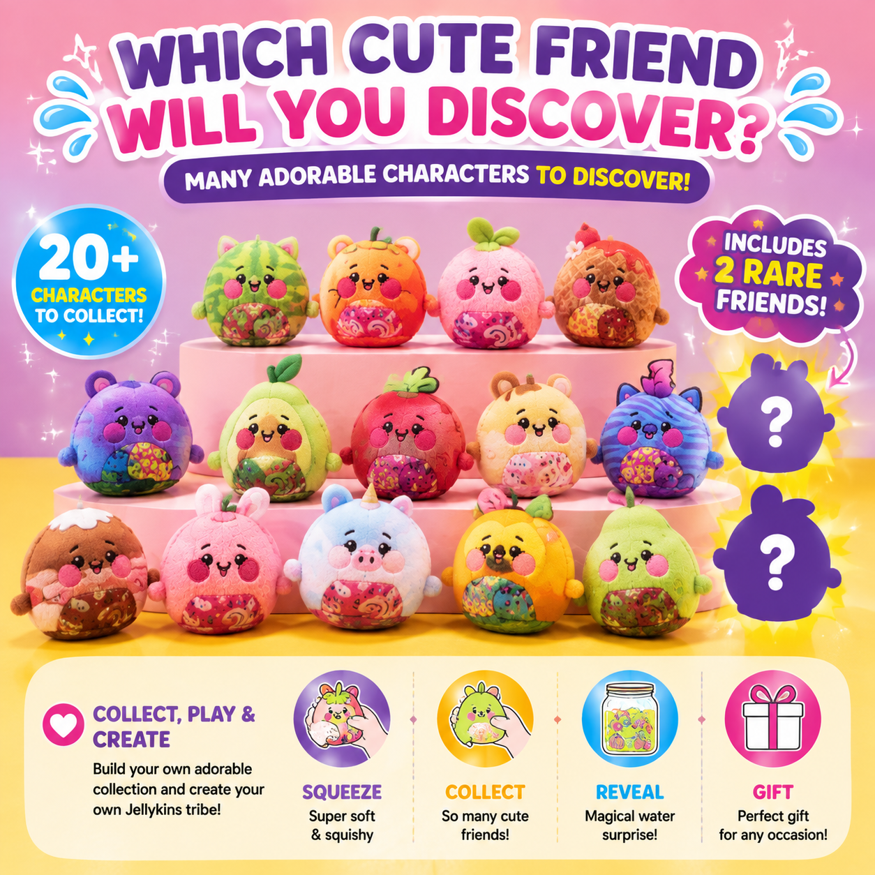 🎁 Toaimer® Magic Surprise Plush Jar 2026 – Unwrap Cute Hidden Plush Friends & Collect Them All