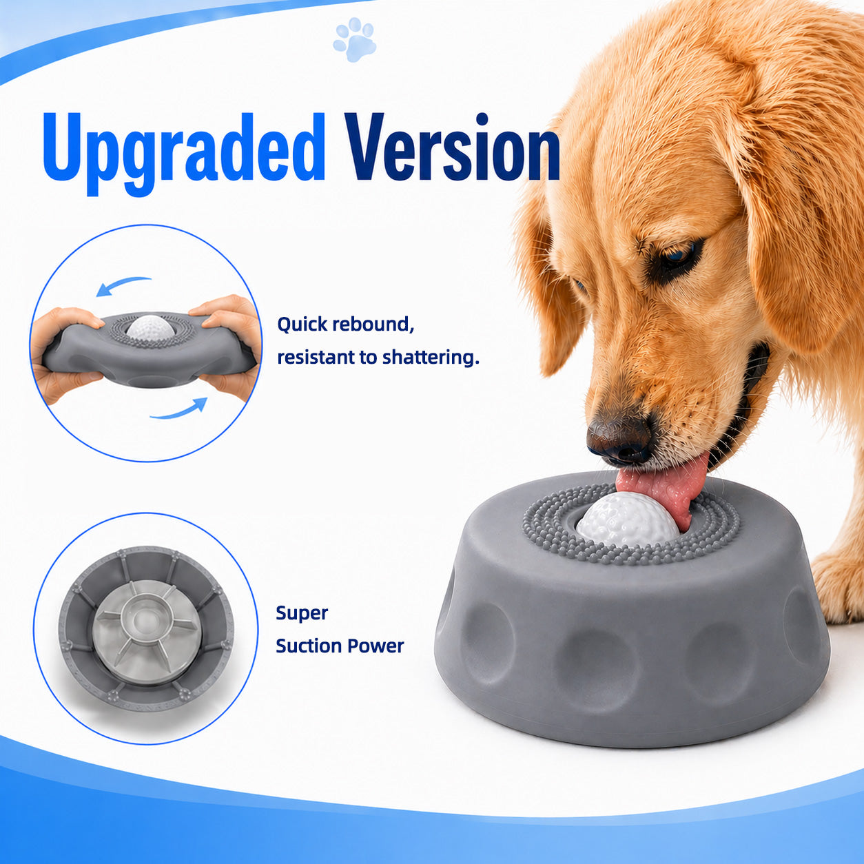 ๐ฅ๐๐๐ฌ๐๐ฃ๐ขยฎ๐ฅSlow Feeder Dog Bowl with Rolling Ball-Suitable for large, medium, and small dogs.๐โ๐ฆบ