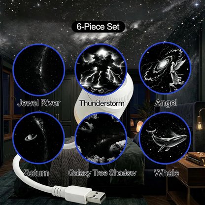 🌟𝐁𝐕𝐉® 2-in-1 Galaxy Projector Night Light-Adjustable Brightness 360° Rotating Design✨ ✨