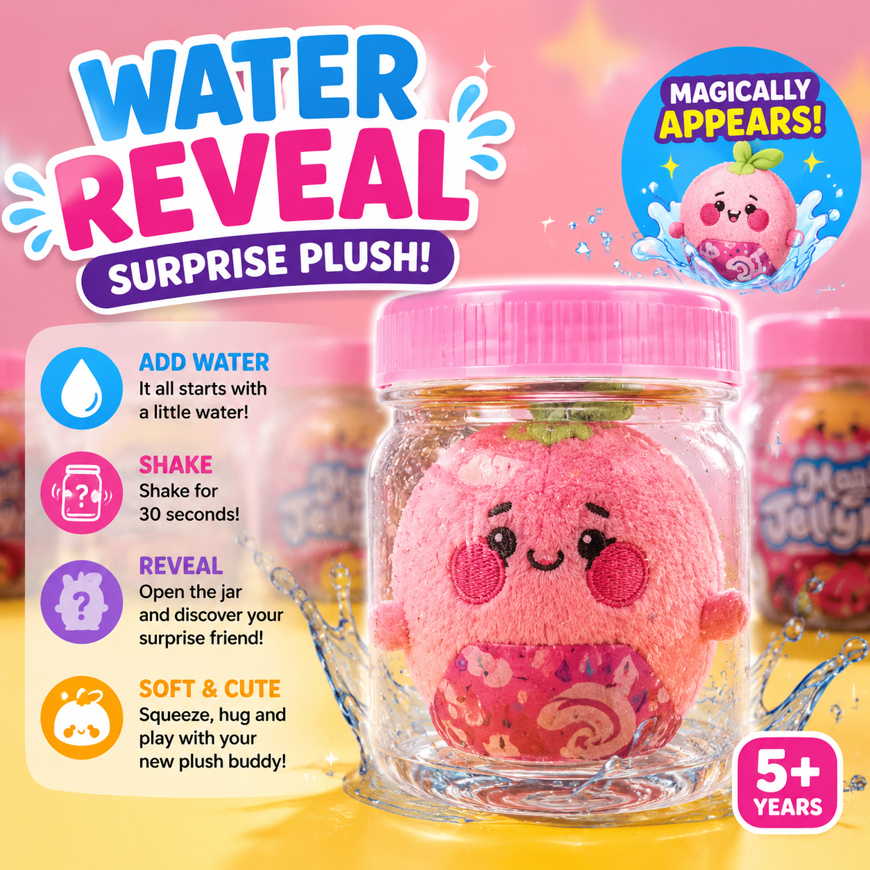 🎁 Toaimer® Magic Surprise Plush Jar 2026 – Unwrap Cute Hidden Plush Friends & Collect Them All
