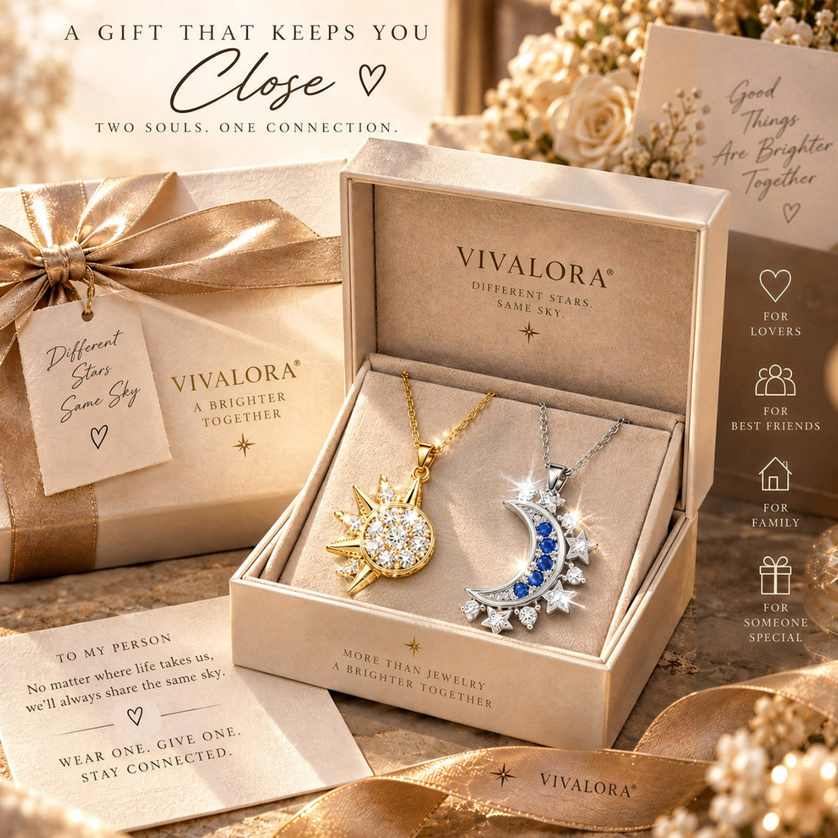 🔥Over 100,000 units sold丨2026 VIVALORA® Cosmic Bond Magnetic Matching Necklaces
