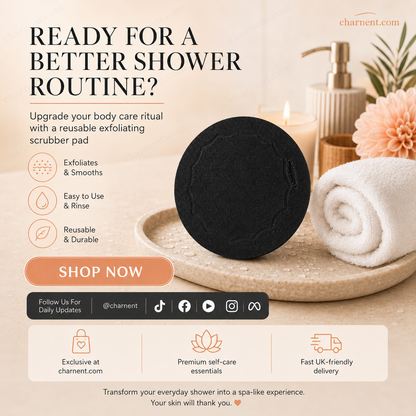 🚿🧽 𝐑𝐄𝐁𝐘𝐈𝐏𝐎® Soft Rubber Bath Brush – Gentle Yet Effective at Removing Dead Skin Cells & Cleansing All Skin Types