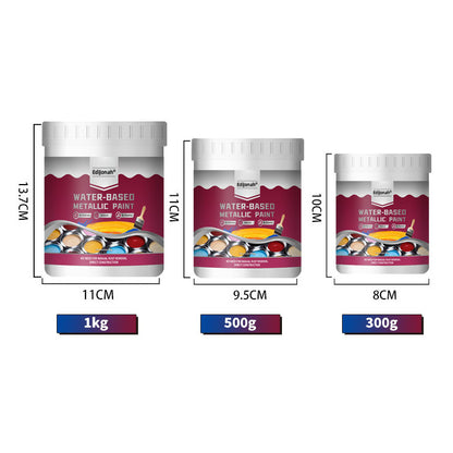 🔨 EdiJonah® Rust Converter Metallic Paint – Converts Rust & Leaves a Durable Metallic Finish for Tools, Gates & More