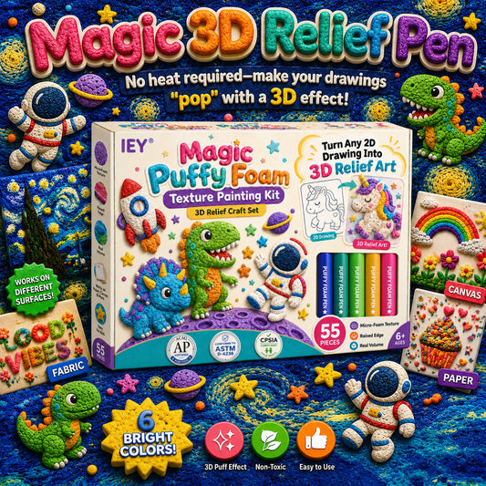 🚨 LAST DAY TO SAVE 50%! ✨ IEY® 3D Relief Art Pen — Watch Your Drawings Rise Into Touchable 3D Art (No Heat Needed!)🎨