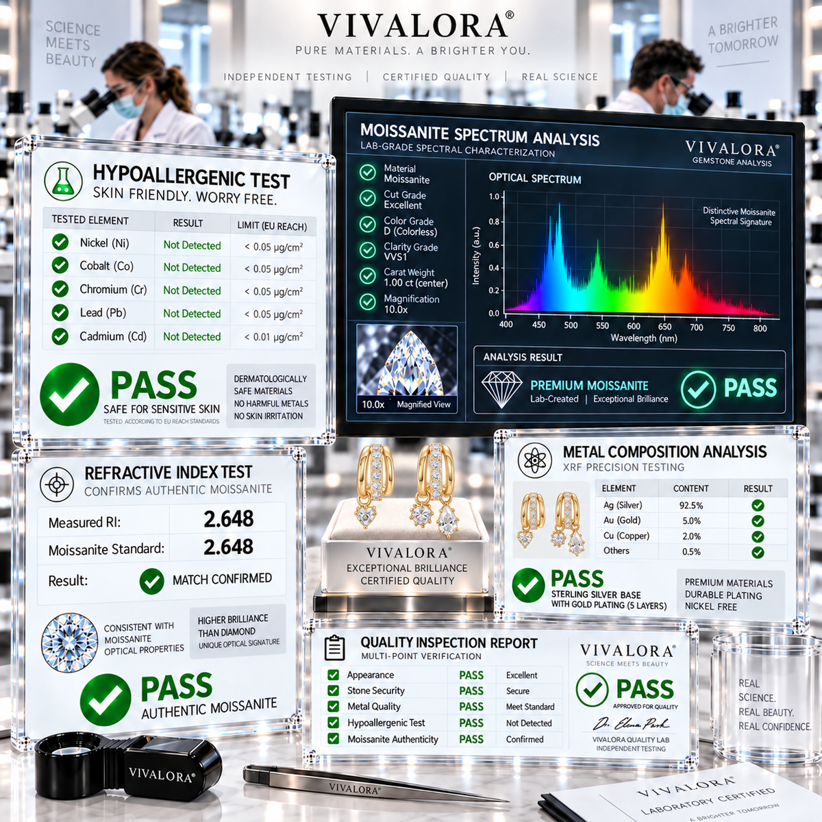 😆 Surprise！Add Another VIVALORA® Asymmetric Moissanite Earrings & Save 90% 💎✨
