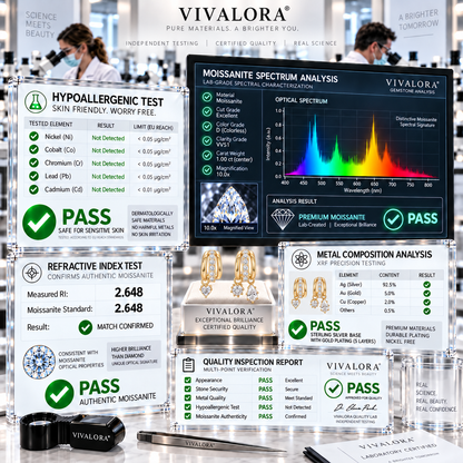 😆 Surprise！Add Another VIVALORA® Asymmetric Moissanite Earrings & Save 90% 💎✨
