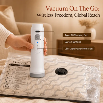 🧳 SVOZK® X7 Cordless Travel Vacuum Bag Set – 15 Pack Space-Saving Compression Bags with Rechargeable Pump