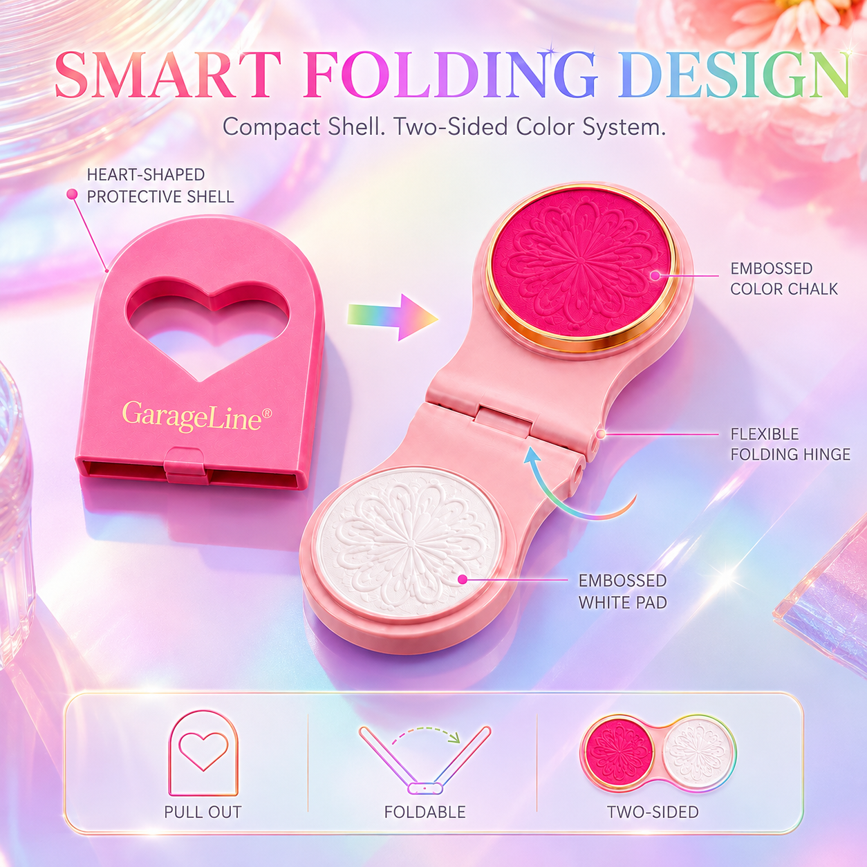 🔥Save 50% Today丨GarageLine® 3-in-1 Luminous Temporary Hair Chalk — Instant Color, Hair Repair & Party-Light Glow🌌