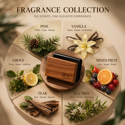 IEY® Natural Wood Car Fragrance Diffuser – Long-Lasting Scent for Car & Home🍃