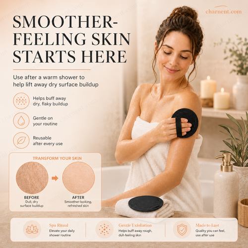 🚿🧽 𝐑𝐄𝐁𝐘𝐈𝐏𝐎® Soft Rubber Bath Brush – Gentle Yet Effective at Removing Dead Skin Cells & Cleansing All Skin Types