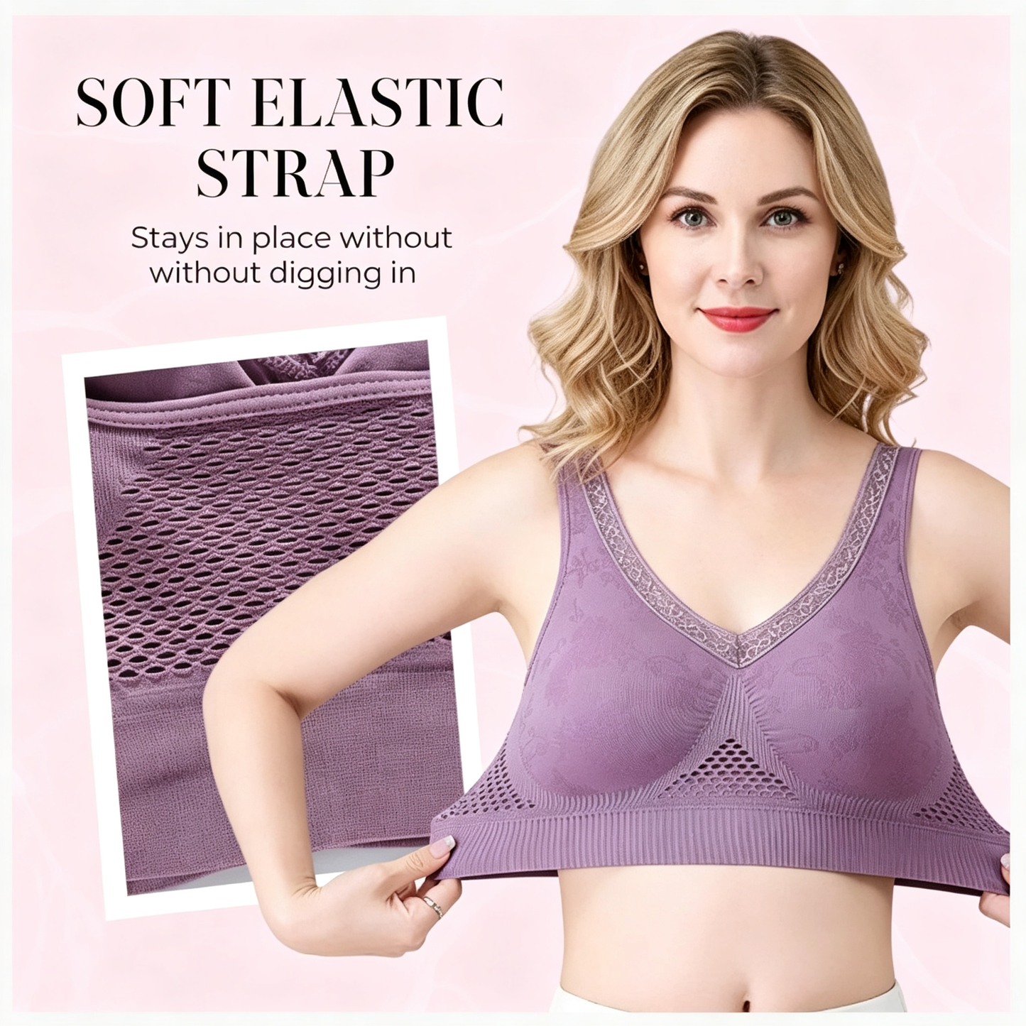 ⏰ Last Day $12/PCS | 💖 Buy 1 Get 1 FREE 🎁 LUCKYSONG® Women’s High-Support Pure Cotton Comfort Bra