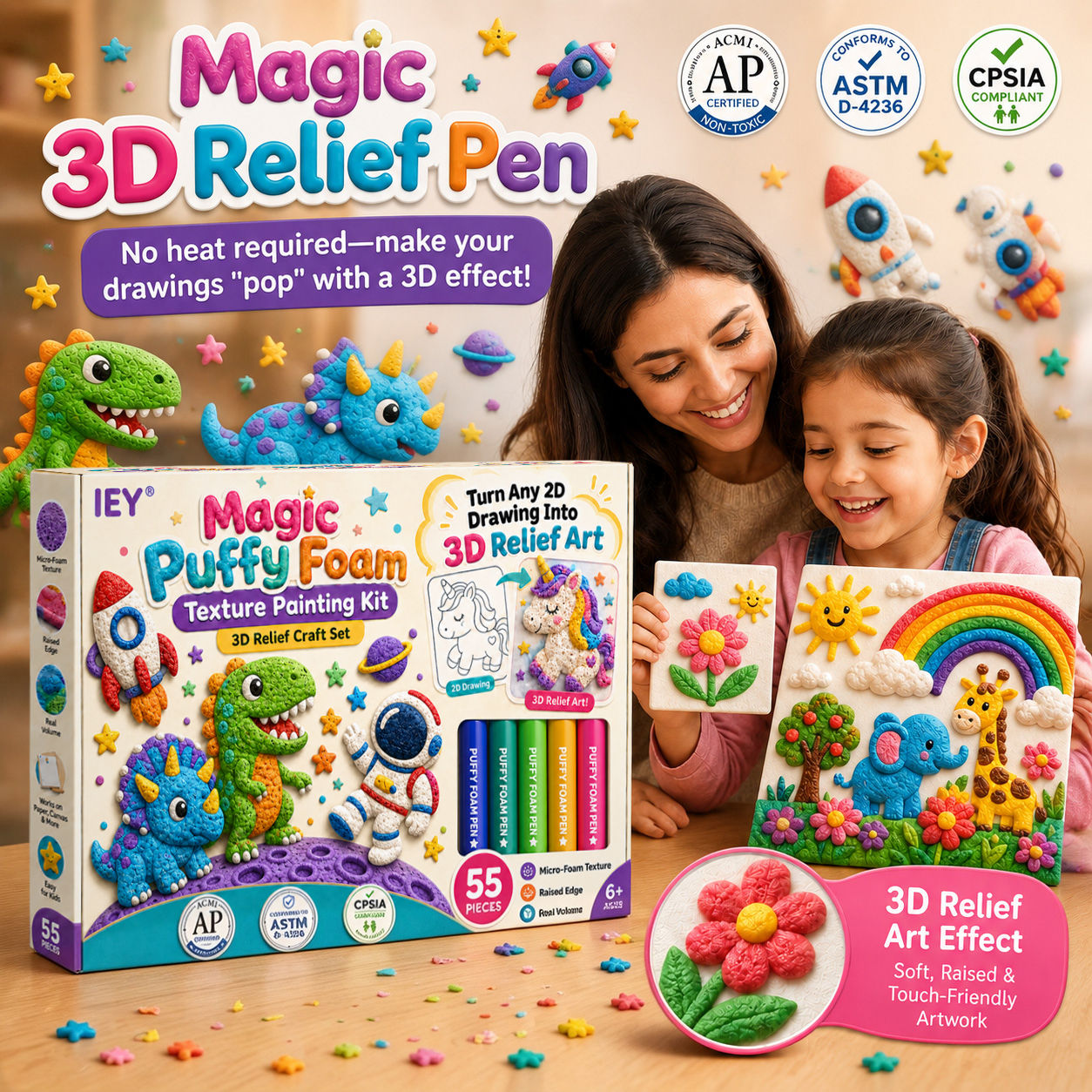 😆 Surprise！🎨 Create More 3D Masterpieces — Get 70% OFF Your 2nd IEY® 3D Relief Art Pen
