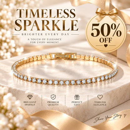 CZTICLE® Eternal Sparkle Tennis Bracelet – Timeless Brilliance for Every Moment ✨