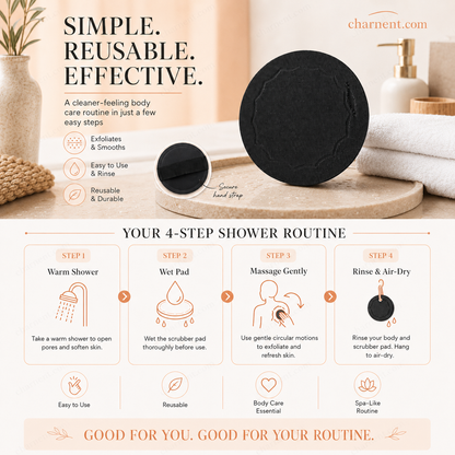 🚿🧽 𝐑𝐄𝐁𝐘𝐈𝐏𝐎® Soft Rubber Bath Brush – Gentle Yet Effective at Removing Dead Skin Cells & Cleansing All Skin Types