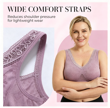 ⏰ Last Day $12/PCS | 💖 Buy 1 Get 1 FREE 🎁 LUCKYSONG® Women’s High-Support Pure Cotton Comfort Bra