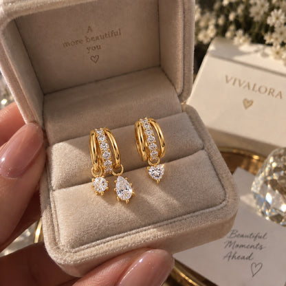 😆 Surprise！Add Another VIVALORA® Asymmetric Moissanite Earrings & Save 90% 💎✨