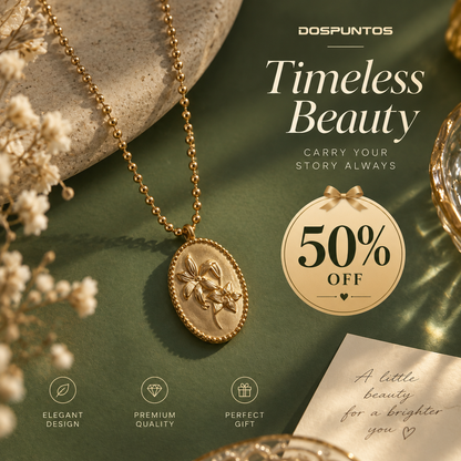 CZTICLE® Timeless Bloom Floral Pendant Necklace – Nature-Inspired Elegance ✨