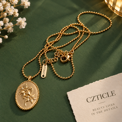 CZTICLE® Timeless Bloom Floral Pendant Necklace – Nature-Inspired Elegance ✨