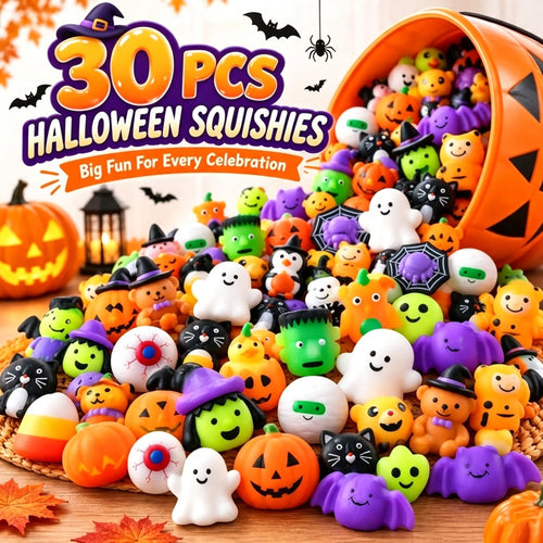 🔥 LAST DAY TO SAVE 50%丨Toaimer® 30PCS Halloween Mochi Squishy Toys 🎃👻 – Squeeze, Share & Collect!
