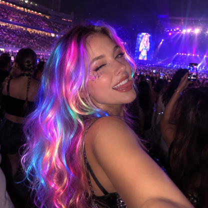 🔥Save 50% Today丨GarageLine® 3-in-1 Luminous Temporary Hair Chalk — Instant Color, Hair Repair & Party-Light Glow🌌