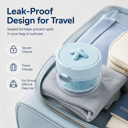 🔥 HEATWOLF® 3-in-1 Leak-Proof Retainer Cleaning Case – Mirror, Drain Tray & Travel Storage in One