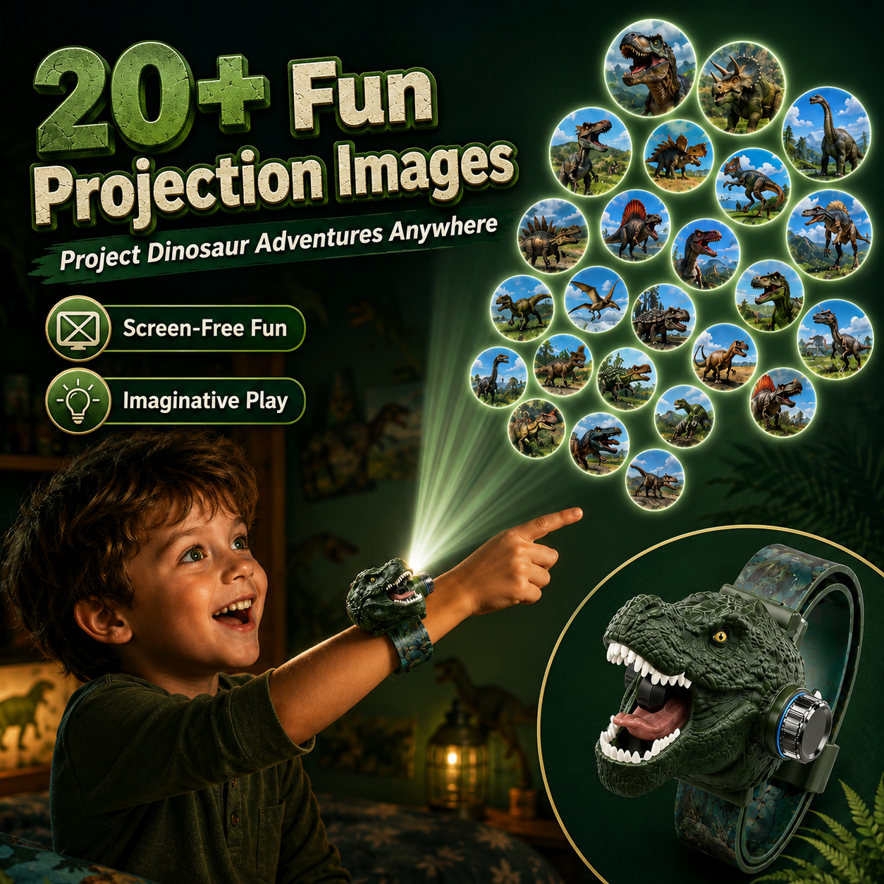 🦖 𝐓𝐨𝐚𝐢𝐦𝐞𝐫® 𝟑𝐃 𝐃𝐢𝐧𝐨𝐬𝐚𝐮𝐫 𝐏𝐫𝐨𝐣𝐞𝐜𝐭𝐢𝐨𝐧 𝐖𝐚𝐭𝐜𝐡 – 𝐑𝐞𝐚𝐥𝐢𝐬𝐭𝐢𝐜 𝐓-𝐑𝐞𝐱 𝐃𝐞𝐬𝐢𝐠𝐧 & 𝐒𝐨𝐟𝐭 𝐊𝐢𝐝𝐬 𝐒𝐭𝐫𝐚𝐩 | 𝐀𝐠𝐞𝐬 𝟑+