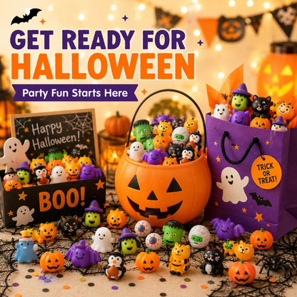 🔥 LAST DAY TO SAVE 50%丨Toaimer® 30PCS Halloween Mochi Squishy Toys 🎃👻 – Squeeze, Share & Collect!