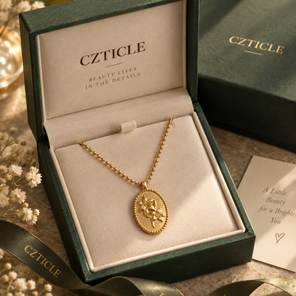 CZTICLE® Timeless Bloom Floral Pendant Necklace – Nature-Inspired Elegance ✨