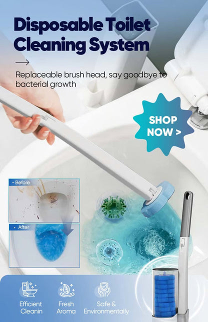 More than 50,000 Units Sold! 🚽💦 BVJ® Contactless Disposable Toilet Cleaning Tool 🧽