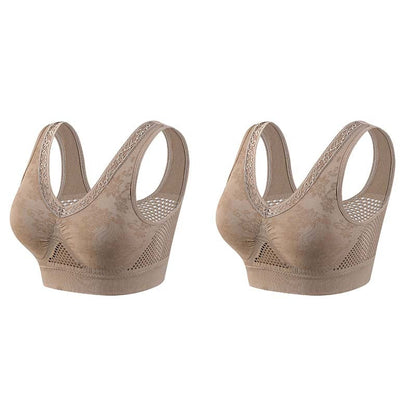 ⏰ Last Day $12/PCS | 💖 Buy 1 Get 1 FREE 🎁 LUCKYSONG® Women’s High-Support Pure Cotton Comfort Bra