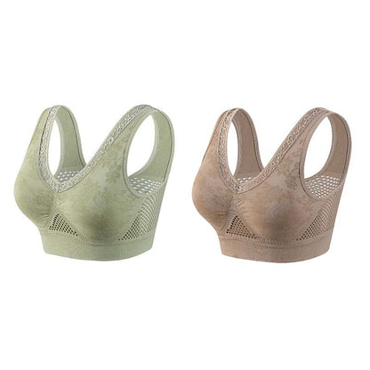 ⏰ Last Day $12/PCS | 💖 Buy 1 Get 1 FREE 🎁 LUCKYSONG® Women’s High-Support Pure Cotton Comfort Bra