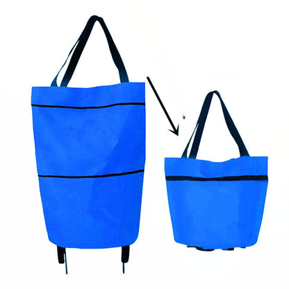🔥 HOT SALE 50% OFF | LUCKYSONG® Foldable 2-in-1 Shopping Bag – Compact, Expandable & Reusable for Everyday Carry