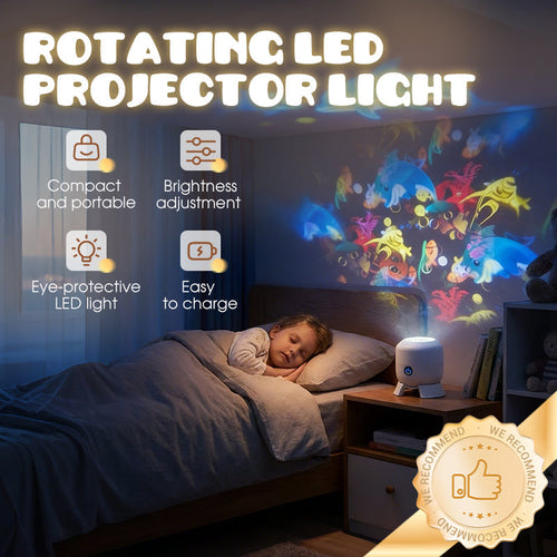 🔥HOT SALE 2026🥳Over 80,000 sold! 💞𝐁𝐕𝐉® Rotating LED Projector with Dynamic Lighting Effect