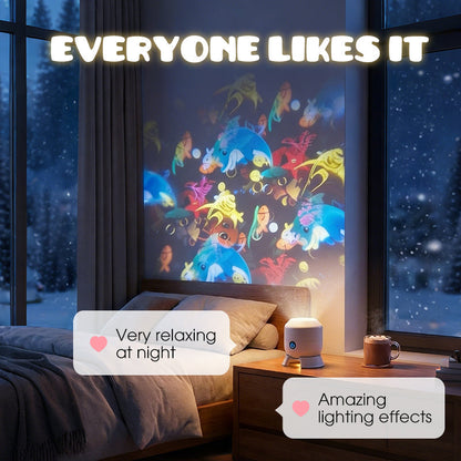 🔥HOT SALE 2026🥳Over 80,000 sold! 💞𝐁𝐕𝐉® Rotating LED Projector with Dynamic Lighting Effect
