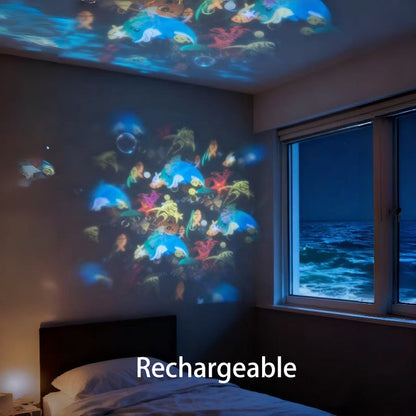 🔥HOT SALE 2026🥳Over 80,000 sold! 💞𝐁𝐕𝐉® Rotating LED Projector with Dynamic Lighting Effect