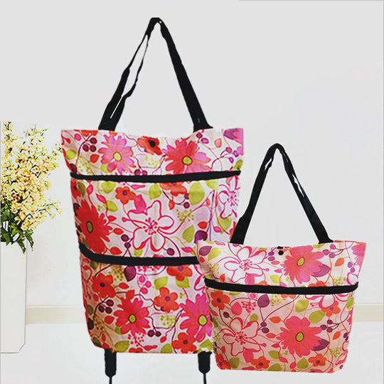 🔥 HOT SALE 50% OFF | LUCKYSONG® Foldable 2-in-1 Shopping Bag – Compact, Expandable & Reusable for Everyday Carry