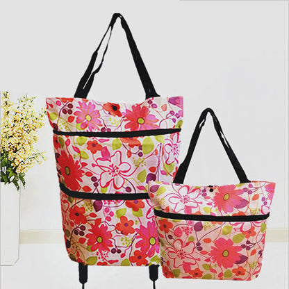 🔥 HOT SALE 50% OFF | LUCKYSONG® Foldable 2-in-1 Shopping Bag – Compact, Expandable & Reusable for Everyday Carry